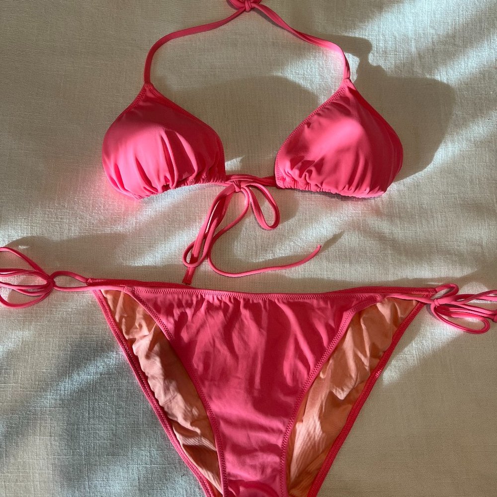 Victoria's Secret - Pink String Bikini - Size L